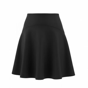 Akris Punto Paneled Wool Fit-&-Flare Mini Skirt Black Size 6 EUC